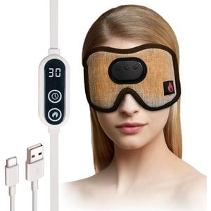 Heated Eye Mask with Bluetooth Headphones SYPVRY Wireless Sleep Eye Mask Headphones for Sleeping with Temperature & Timer Control, Warm Eye Compress USB Heated Mask for Dry Eyes Style,Grey Heated Eye Mask with Bluetooth Headphones SYPVRY Wireless Sleep Eye Mask Headphones for Sleeping with Temperature & Timer Control, Warm Eye Compress USB Heated Mask for Dry Eyes Style,Grey