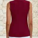 PRETTYGARDEN Blazer Vest Tops for Women Sleeveless Button Down Business Casual Outfits Work Suit Vests Waistcoat (S)