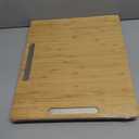 Joy&Grace Appliance Slider for Kitchen Appliances 360 Rolling Sliding Tray for Coffee Maker Countertop, Bamboo Coffee Pot Slider Rolling Tray (Natural, Large 16"x13")