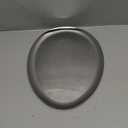 Large Olive-Shaped Silver Stainless Steel Serving Tray  Champagne, Cocktail & Bar Tray with Mirror-Polished Finish for Jewelry, Candles & Coffee Table Decor