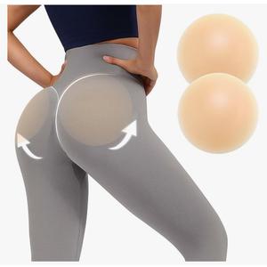 1 Pair Silicone Butt Pads Adhesive for Women, Buttock Enhancer Reusable Hip Lifting Pads Underwear Buttock Cushions Removable Silicone Butt Buttocks Pad, Beige