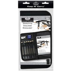Drawing and Sketching Pencil Set In Zippered Carrying Case (1 Count (Pack of 1))
