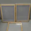 Bright Creations 3 Pack Wood Silk Screen Printing Frame Kit for Beginners and Kids, 10x14 Wood Frame, 110 White Mesh