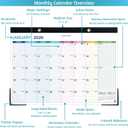 2026 Desk Calendar Large Desk Calendar 2026, 22'' x 17'', Jan 2026 Dec 2026, 2026 Desk/Wall Calendar with Desk Pad, To-do Lists, Ruled Blocks, Corner Protectors, Lay Flat Not Rolled