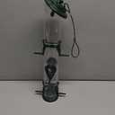 Bird Feeders for Outdoors (Green) Squirrel Proof Hanging Bird Feeder with Locking Lid & Adjustable Hanger, Chew-Proof, Weather Resistant 15 Inches 6 Port