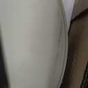 Powell Tarkin Round Off White Turned Spindle Pedestal Side Accent Table