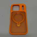 CASEKOO Orange for 17 Pro Case with 360 Spin Magnetic Stand [Camera Protection] [18FT Military Grade Protection] [Fit for MagSafe] Ring Grip Slim Matte 17 Pro Case 6.3 Inch