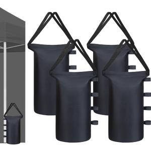 Canopy Tent Weights Sand Bags (200 lbs) Set of 4, Heavy Duty 1680D Canopy Weights Sandbags for Instant Outdoor Canopy, Pop Up Sun Shelter, Gazebos, Sunshade