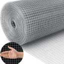 Land Guard 19 Gauge Hardware Cloth, 1/2 inch Chicken Wire Fence, Galvanized Welded Cage Wire Mesh Roll Supports Poultry Netting Cage Fence