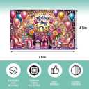 Happy Mothers Day Backdrop for Photography Happy Mother's Day Banner Best Mom Moms Day Party Decorations and Supplies for Home Party-7143''