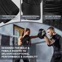 Boxing Gloves for Men & Women Pro Training | Wrist Protection 15 Hook & Loop | Triple Latex Padding | PU Leather for Muay Thai MMA Kickboxing Sparring|Sizes 10-16 oz (Black)