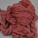 Cheesecloth Table Runner 10FT Long Boho Gauze Table Runner Rustic Sheer Runner for Wedding Bridal Baby Shower Birthday Party Table Decor Thanksgiving Christmas Decorations (12pcs, Dusty Rose) (12 Pack)