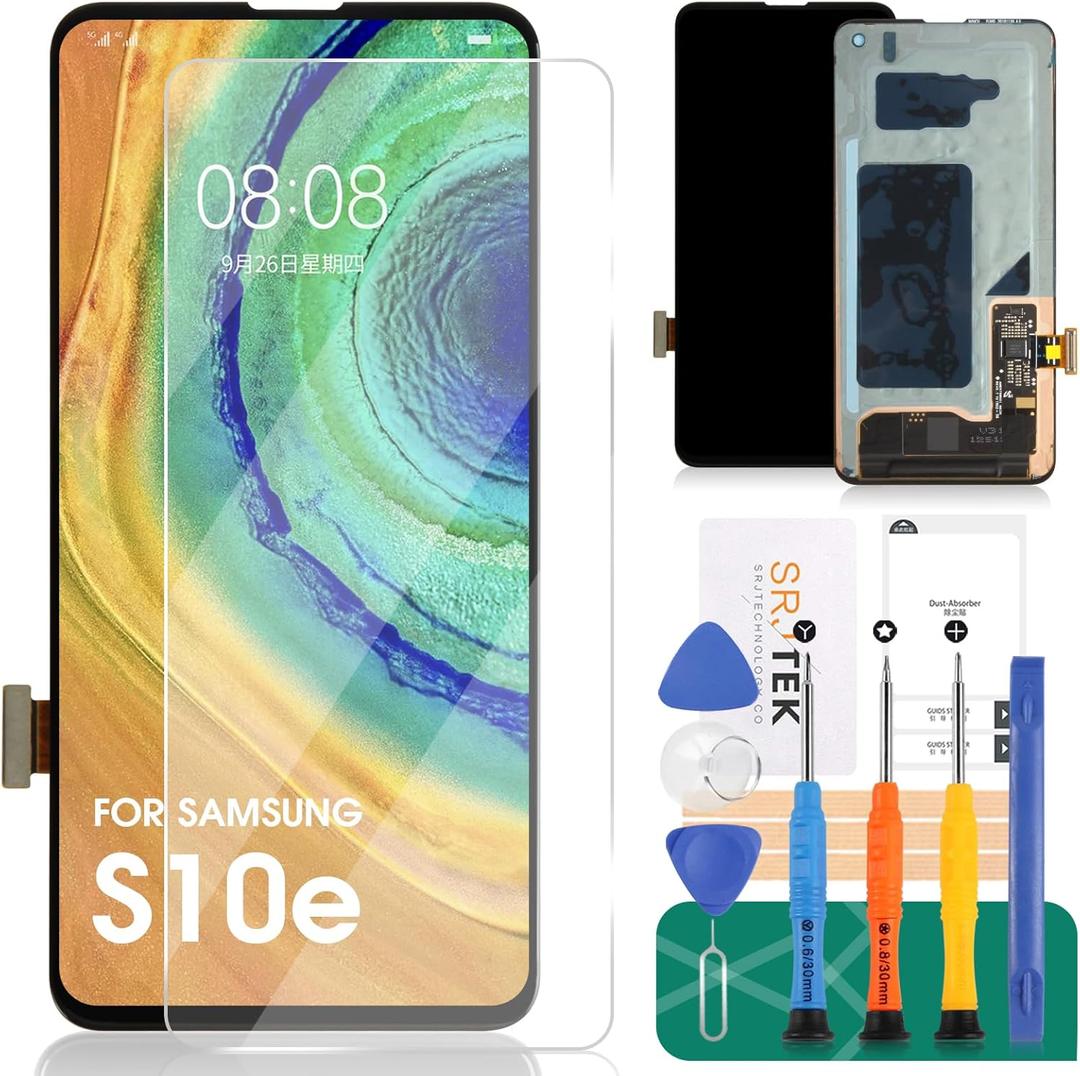 OLED for Samsung S10e Screen Replacement for Samsung Galaxy S10e LCD Digitizer Repair Kits for Samsung SM-G970 Touch Screen Display Assembly Replacement Black