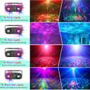 Disco Ball Light,Party Disco Strobe Ocean Star Projector Dj Dance Light Sound Activated with Remote Control Stage Rave for Parties Bar Birthday Wedding KTV Christmas Halloween Dancing Dcor