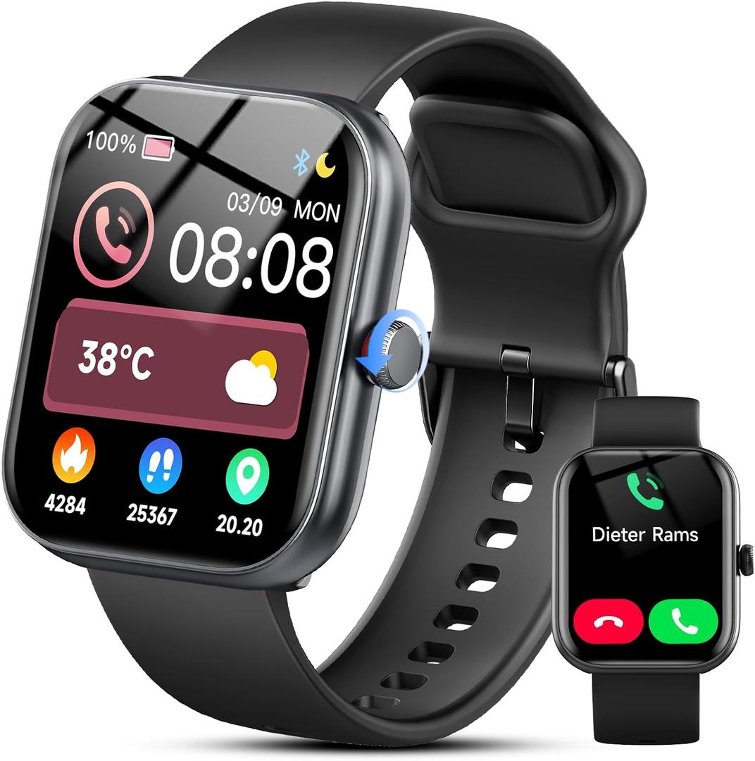 Smart Watch for Women Men, Alexa Built-in, Smartwatch for iPhone & Android Bluetooth Call, 1.91" HD Fitness Tracker with Heart Rate/SpO2/Sleep Monitor, IP68 Waterproof, Fitness Watch 100+ Sports Modes
