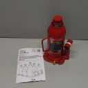 BIG RED T91207A Torin Hydraulic Stubby Low Profile Welded Bottle Jack, 12 Ton (24,000 lb) Capacity, Red