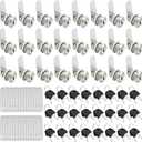 30 Pack Cabinet Locks with Keys, 5/8" Cam Locks Keyed Alike Tool Box Lock for Mailbox Toolbox Pickup Trucks Cabinet Cam Toolbox Lock Replacement Set, Zinc Alloy