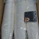 12 oz Coffee Cups Disposable White Paper Cups, 100 Pack BPA Free Leak Proof Hot Cups, 300GSM Thickened Disposable Cups,Unbleached Hot Cold Drink Cups for Everyday Home Office Coffee Bar Party Supplies