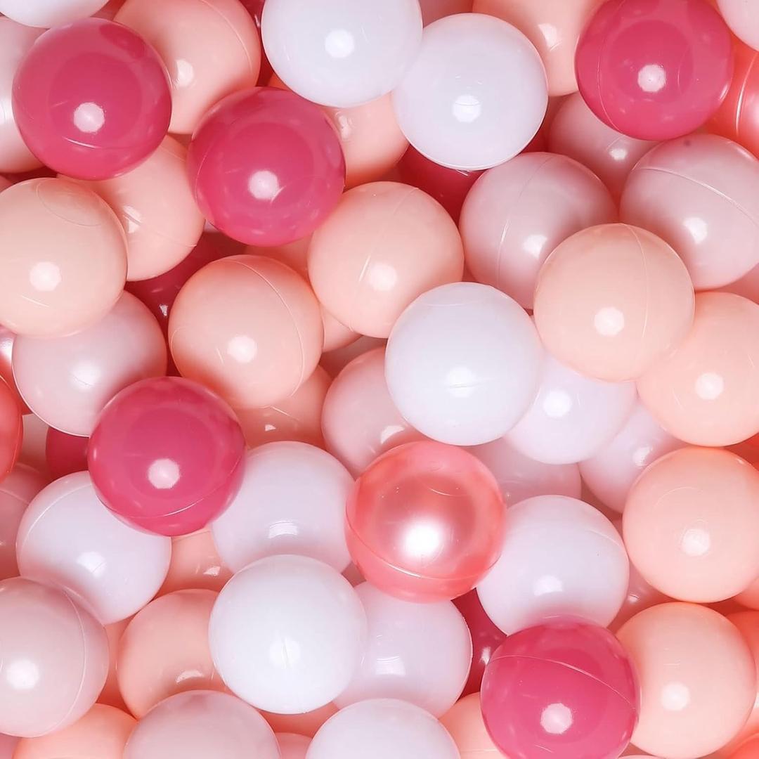 GOGOSO Ball Pits Balls for Toddlers Pack of 100 Plastics Shape Ball Non-Phthalate Non-BPA Non-Toxic 2.2-Inch Crush Proof Play Balls