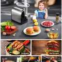 Electric Meat Grinder, 3200W Max Meat Grinders for Home Use, HOUSNAT 3 in 1 Heavy Duty Meat Mincer with 2 Blades and 3 Plates, Sausage Stuffer Tube & Kubbe Kit, Stainless Steel