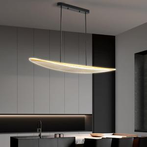 Modern LED Chandelier, Modern Luxury Chandelier,Rectangular Pendant Lighting Adjustable Ceiling Light Fixture for Living Room Dining Room Bedroom (rectangular-47inch)