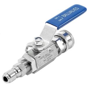 JOEJET High Pressure Washer Ball Valve Kit, 3/8" Quick Connect Ball Valve for Power Washer Hose, 5000 PSI