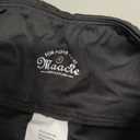 Maacie Maternity Tennis Golf Skorts Built-in Short with Pockets Cross Waist Low-Rise (Black, S)