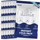 Big 25 Packs(6.7x4.1) Instant Cold Packs -Instant Ice Packs for Injuries | Disposable Cold Compress Ice Pack for Pain Relief, Swelling, Inflammation, Sprains, Toothache - Cold Pack for Athletes