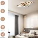 GEADI 35.4" Modern LED Ceiling Light, Dimmable Flush Mount with Remote
Bronze Geometric Ceiling Lamp, Low Profile Color Changing Light for Living Room, Bedroom, Dining Room and Kitchen