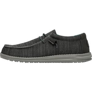 Hey Dude Men's Wally Sox | Mens Shoes | Men's Lace Up Loafers | Comfortable & Light-Weight (11, Charcoal)