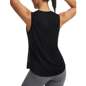 baleaf Workout Tank Tops for Women Cooling Shirts Quick Dry Loose Fit Running Sleeveless Athletic Tops Lightweight Gym Tennis Black L (Black, L)