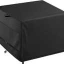 Outdoor Patio Square Table Cover 42 inch Black Heavy Duty Waterproof Cover for Square Slatted Tabletop