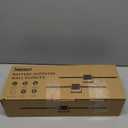 Battery Operated Wall Sconces Set of 2,  12000mAh Rotatable Picture Lights with Remote Control, Dimmable 3000-6500K LED Rechargeable Wall Lights for Living Room Bedroom Mirror, 28.3In (Black)