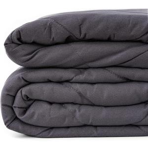 WONAP Weighted Blanket for Adults -60"x80" 20lb Queen Size for Couples - Premium Microfiber Material Heavy Blanket with Glass Beads - All-Season Comfort Breathable Cooling Weighted Blankets-Dark Grey