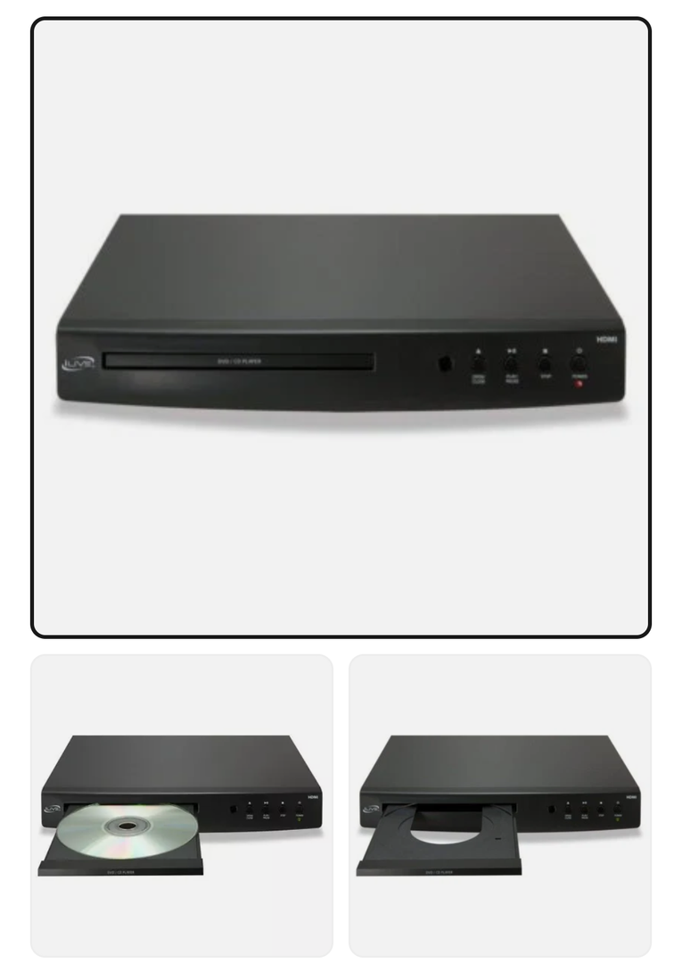 iLive DVD Player with HDMI Conversion, DH300BI, Black