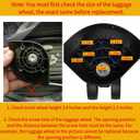 Luggage Wheels Replacement, 1 Pair Luggage Suitcase Wheels, Travel Suitcase Caster Wheels 360 Swivel, Trunk Luggage Wheel Spare Part Replacement for Luggage Suitcase Trolley