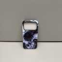 Case for iPhone 17 Pro,Black Dahlia Stained Glass Phone Case Slim Silicone Shockproof Cover for Girls WomenGlossy & Durable