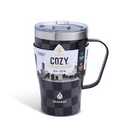 Manna™ Cozy™ Stainless Steel Mug - Black Checkers, 18 oz 