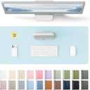 YSAGi Leather Desk Protector, Office Mat, Large Mouse Mat, Non-Slip PU Leather Blotter, Laptop Pad, Waterproof Writing Pad for Office and Home (Baby Blue, 23.6" x 13.8")