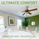 Legrand Pass & Seymour 450W LS Series Preset Dimmer Light Switch for Dimmable LED & CFL Bulbs Plus 1.6A Ceiling Fan Control, Single Pole/3-Way, LSCLDC163P, Brown, 1 Count