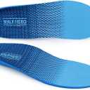 Plantar Fasciitis Feet Insoles Arch Supports Orthotics Inserts Relieve Flat Feet, High Arch (Mens 4-4 1/2 | Womens 6-6 1/2) (New Blue)
