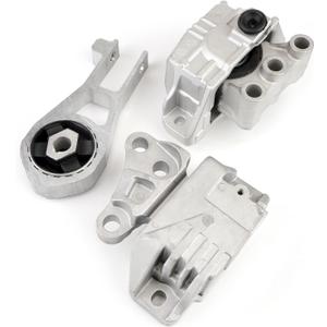 Engine Motor Transmission Mount Set 3Pcs Compatible with Jeep Renegade Fiat 500X 2.4L 2015-2018 Engine Mounts Replace 68363756AA 68258599AA 68363755AA