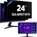 Magicmoon 2-Pack 24 Inch Computer Privacy Screen Filter, Anti-Spy/Glare Protector Film for Widescreen Monitor with 16:9 Aspect Ratio (Width x Height: 531mm x 298mm)