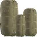 M-Tac Compression Stuff Sack for Sleeping Bag Military Water Resistant Compression Bag Lightweight Nylon Compression Sack for Travel, Camping, Hiking, Outdoor (M - 12 liters, Olive)