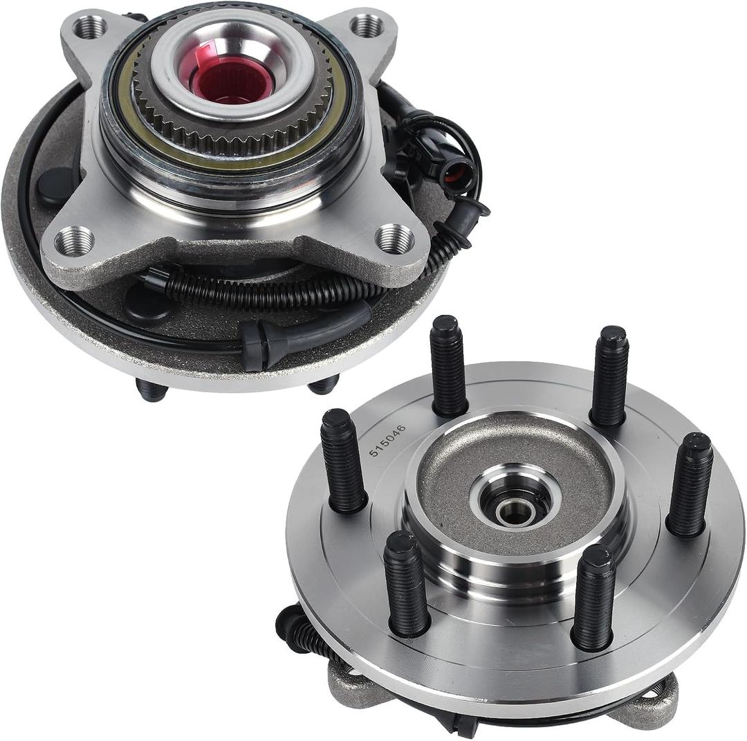 KUSATEC 515046 2pcs Front Wheel Bearing and Hub Assembly Compatible with 2004-2005 Ford F-150 2004 Heritage, 6 Lug Bolts w/ABS