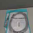 2 x 26FT 60W USB C to USB C Right Angle Fast Charging Cable,Long Cord Nylon Braided, Type C Charger Cord for,Apple-iphone 15,Sam-sung GalaxyS24 S23 S22 A15,iPad Pro/Air,Pixel 5/4 XL,One-Plus 8T,PS5 (Grey)