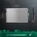 SCITOO Engine Cooling Radiator Assembly Compatible with 2010-2012 for Ford for Fusion 2010-2011 for Mercury for Milan 2.5L 3.0L Replace#13126