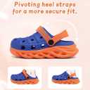 Toddler Kids Clogs Slip on Slide Sandals Slippers for Beach Pool Garden (Kleinblue/Orange)