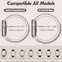 3 Pack Metal Mesh Loop Compatible with Apple Watch Band 38mm 40mm 41mm 42mm 44mm 45mm 46mm 49mm Women Men, Stainless Steel Magnetic Clasp Strap for iWatch Series 11 10 9 8 SE 7 6 5 4 3 2 1 Ultra (Gold/Black/Silver)