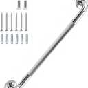 36 Inch Shower Grab Bar 1.25" Dia, Chrome Anti Slip Bathroom Grab Bar, 304 Stainless Steel Knurled Handicap Grab Bars, Safety Support Handrail, Assist Bath Shower Handle for Elderly Injury Senior